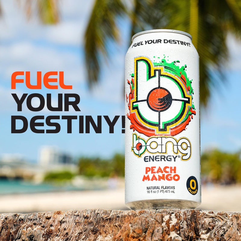 Bang Energy Peach Mango, Sugar-Free Energy Drink, 16-Ounce (Pack of 12) - Image 5